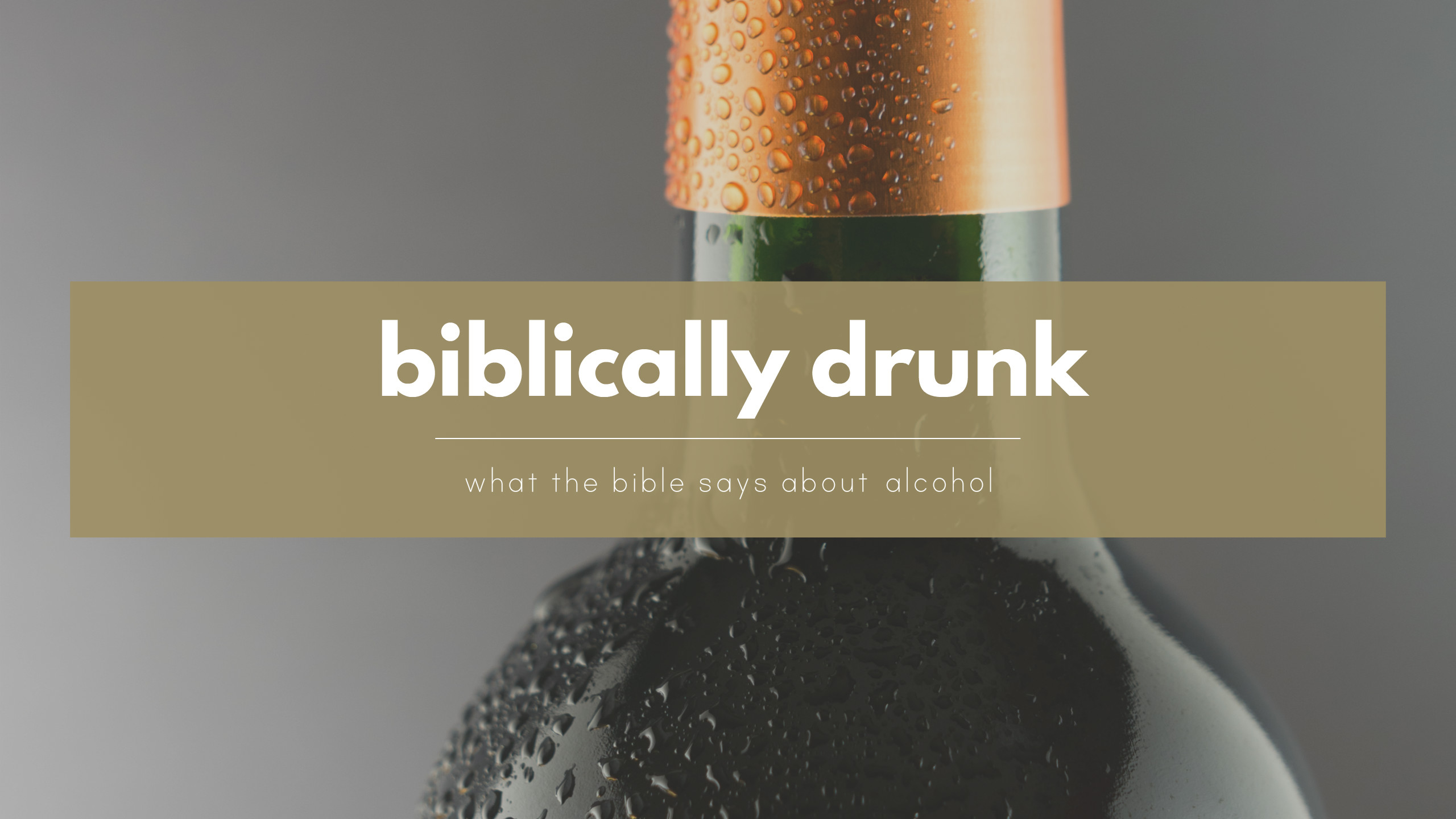 Biblically Drunk - Survey, Statistics, Charts of the Bible and Alcohol