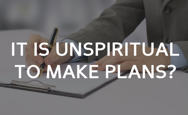 The Spirit only interrupts, never plans?