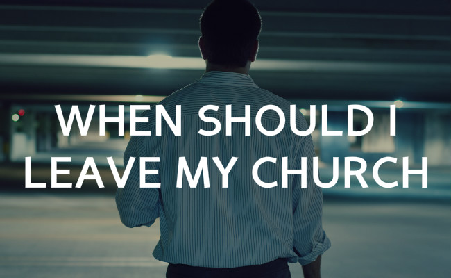 When should I leave my (Russian) Church?