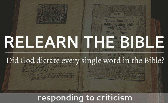 Response to "Is every word inspired by God in the same way?"