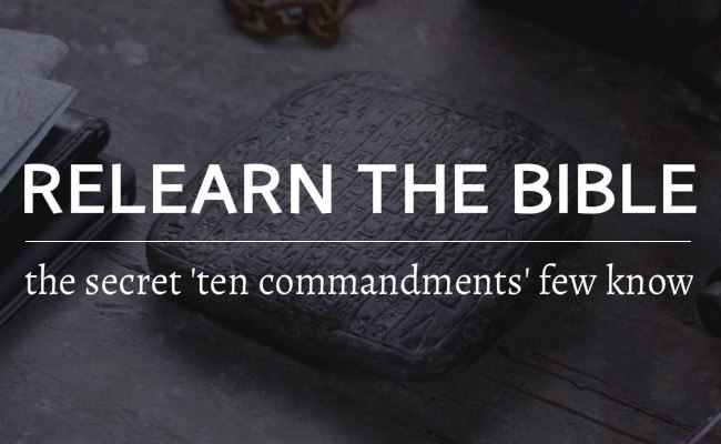The secret Ten Commandments few people know