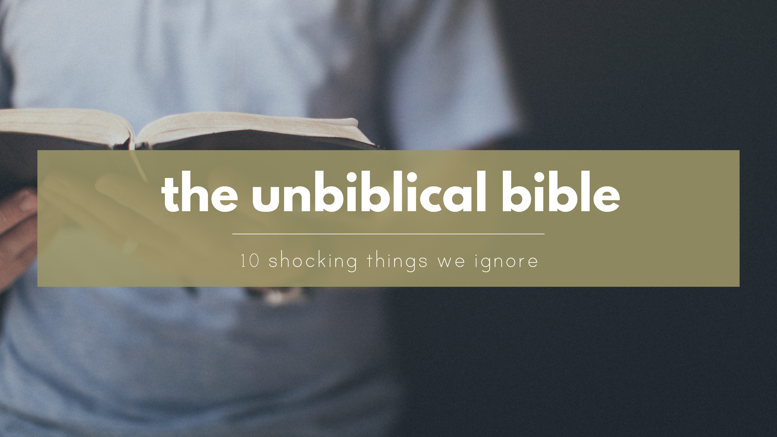 "Biblical" - the most abused term in the english language