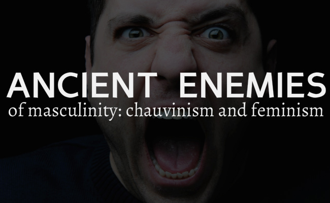 Ancient enemies of masculinity: chauvinism and feminism